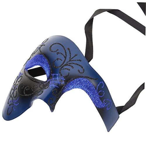 Toddmomy Maskerade Halbgesichtsmaske für Halloween und Karneval Kreative Cosplay Requisite Handgemalt Leicht und Komfortabel für Partys und Festlichkeiten von Toddmomy