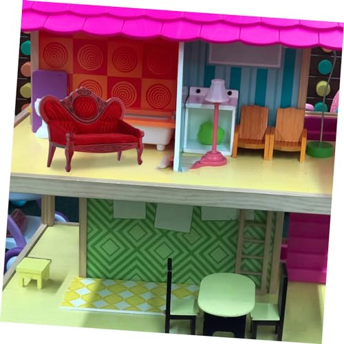 Toddmomy Maßstab Holz Möbel Modell Retro Wohnzimmer Dekoration für Mini Haus Zubehör und Puppenstuben von Toddmomy