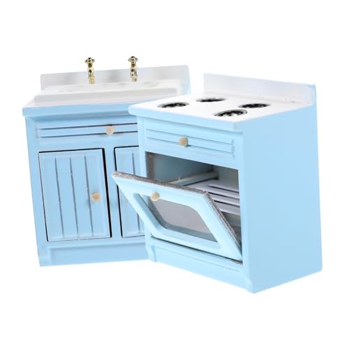 Toddmomy Maßstab Mini Waschbecken und Herd aus Sicherem Material Dekoratives Puppenhaus Zubehör für Spielküche und Miniatur Möbel Blaues Spülbecken und Kochfeld Langlebig und Formstabil Toddmomy Maßstab Mini Waschbecken und Herd aus Sicherem Material Dekoratives Puppenhaus Zubehör für Spielküche und Miniatur Möbel Blaues Spülbecken und Kochfeld Langlebig und Formstabil von Toddmomy