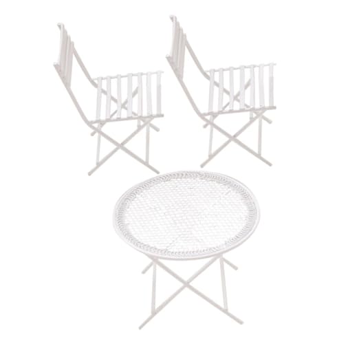 Toddmomy Maßstab Miniatur Kaffeetisch und Stuhl Modell Weiß Feine Handarbeit für DIY Bastelprojekte und Hausdekoration Toddmomy Maßstab Miniatur Kaffeetisch und Stuhl Modell Weiß Feine Handarbeit für DIY Bastelprojekte und Hausdekoration von Toddmomy