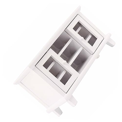 Toddmomy Maßstab Puppenhaus Möbel Naturgetreues Design Stabiles Mini Tv Cabinet für Kinderzimmer Dekoration und Miniatur Einrichtung von Toddmomy