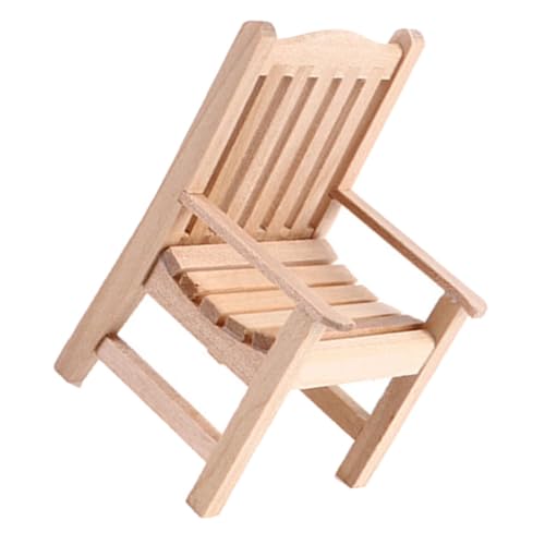 Toddmomy Maßstab Puppenhausmöbel Dekorativer Mini Stuhl für Puppenzubehör und DIY Basteln Bruchsicher Vielseitig für Kinderzimmer und Miniatur Szenerie von Toddmomy