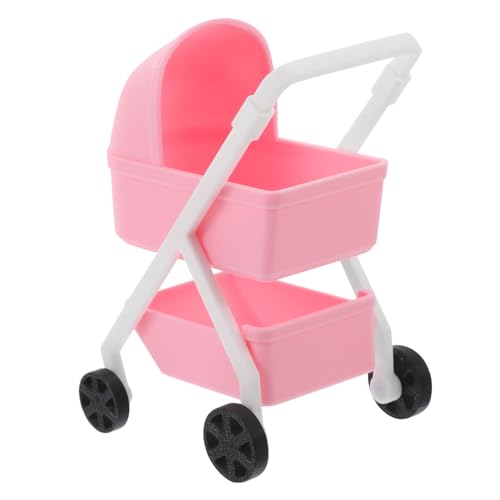 Toddmomy Maßstab Realistischer Kunststoff Puppenwagen Sicherer Mini Kinderwagen für Puppenhaus Dekoration und Authentisches Rollenspiel Rosa Design Toddmomy Maßstab Realistischer Kunststoff Puppenwagen Sicherer Mini Kinderwagen für Puppenhaus Dekoration und Authentisches Rollenspiel Rosa Design von Toddmomy
