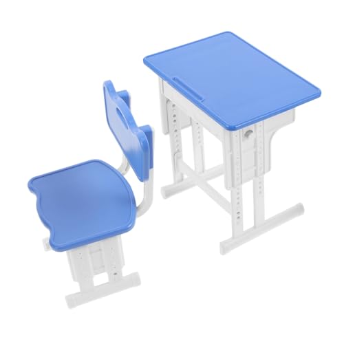 Toddmomy Maßstab Realistisches Puppenhaus-zubehör Kunststoff Lernumgebung mit Tisch und Stuhl Platzsparend Kindgerechtes für Kreative Dekorszenen Toddmomy Maßstab Realistisches Puppenhaus-zubehör Kunststoff Lernumgebung mit Tisch und Stuhl Platzsparend Kindgerechtes für Kreative Dekorszenen von Toddmomy