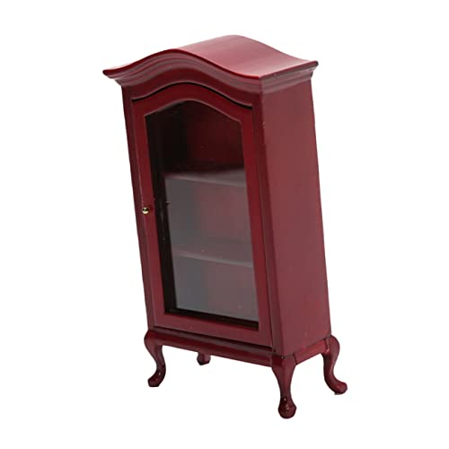 Toddmomy Maßstab Roter Puppenhaus Schrank Mini Display Cabinet für Kreatives DIY Fantasie und Feinmotorik Toddmomy Maßstab Roter Puppenhaus Schrank Mini Display Cabinet für Kreatives DIY Fantasie und Feinmotorik von Toddmomy
