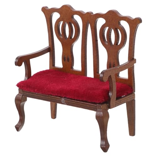 Toddmomy Maßstab Vintage Europäischer Holzstuhl Mit Plüsch Polster Für Puppenhaus Wohnzimmer Modell Couch Zubehör Toddmomy Maßstab Vintage Europäischer Holzstuhl Mit Plüsch Polster Für Puppenhaus Wohnzimmer Modell Couch Zubehör von Toddmomy