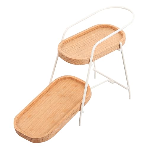 Toddmomy Maßstab Weiß Langlebiges Mini Möbel Zubehör für Puppenhaus Küche und Wohnzimmer Platzsparendes Modell Regal für DIY Szenen und Fotorequisiten von Toddmomy