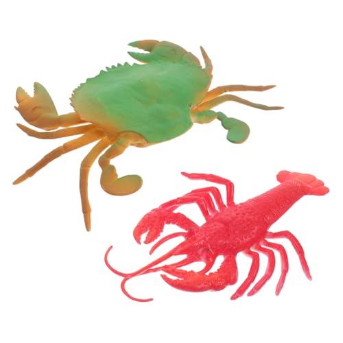Toddmomy Meerestiermodell Gefälschte Krabbenfische Für Spielzeugfisch Krabbendekor Hummer Realistische Figur Modell Strandspielzeug Ozeanspielzeug Figuren Meerestierspielzeug von Toddmomy