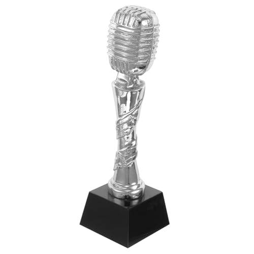 Toddmomy Mikrofon-trophäe, Trophäe, Kreativer Mikrofon-trophäen-Wettbewerb, Musik-trophäe, Harz-mikrofon-Form, Trophäenmodell von Toddmomy