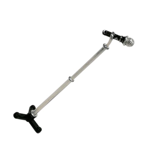 Toddmomy Mikrofonmodell Für Puppenhaus Elegantes Design Mit Stativ Perfektes Zubehör Für Musikliebhaber Und Sammler Zur Dekoration Kleiner Häuser von Toddmomy