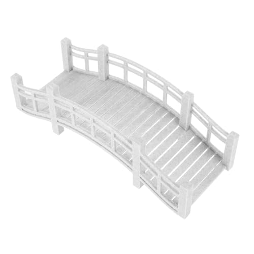 Toddmomy Mikrolandschaftsbrücke Mikro-gartendekoration Puppenhaus-Outdoor-Accessoires Simulationsbrücke Kleine Brücke Miniaturbrücke Feenverzierung Mini Landschaftsbrücke Pla Beige von Toddmomy