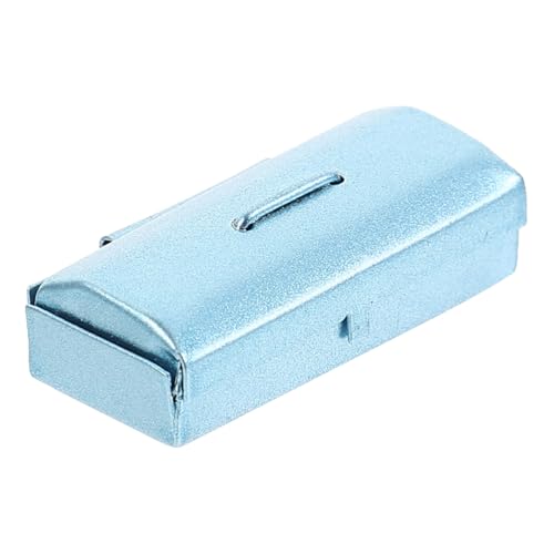 Toddmomy Mini Blechkoffer Miniatur Puppenhaus Dekorationen Mini Kleines Mini Werkzeugkasten Werkzeuge Für Ornament Werkzeugkoffer Werkzeugkasten Zubehör Blau Eisen von Toddmomy