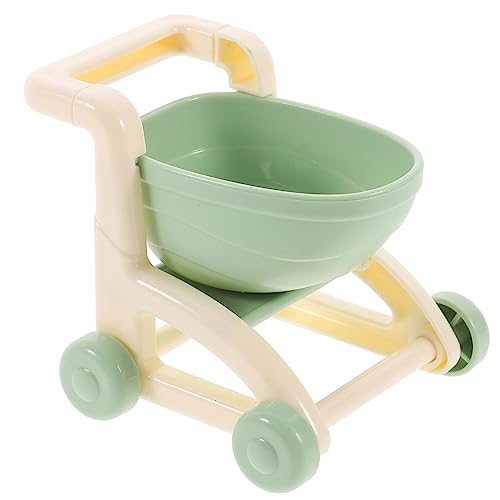 Toddmomy Mini-Einkaufswagen Puppenwagen Modell Mini Kinderwagen Einkaufswagen- Mini-Supermarktwagen simulierter Puppenwagen Mini- Plastik von Toddmomy