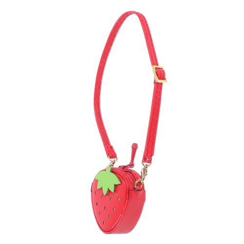 Toddmomy Mini Erdbeer Puppen Umhängetasche aus Robustem PU Kleine Süße Geldbörse für Puppenoutfits Stilvolles Accessoire für Bjd Doll Kleidung Toddmomy Mini Erdbeer Puppen Umhängetasche aus Robustem PU Kleine Süße Geldbörse für Puppenoutfits Stilvolles Accessoire für Bjd Doll Kleidung von Toddmomy