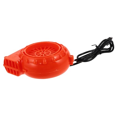 Toddmomy Mini-Gebläse aufblaspumpe Tragbarer Blasventilator Aufblasbare Kostümhilfe USB- Bläser für Halloween USB-Lüfter mini Austausch des aufblasbaren Gebläses Plastik Orange von Toddmomy