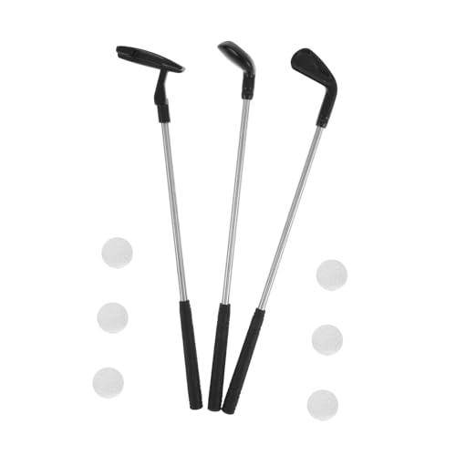 Toddmomy Mini Golf Set Klein mit Bällen Realistische Mini Golfschläger für Tragbares Indoor für Zuhause und Golf Mottopartys Pädagogisches Golfspielzeug von Toddmomy