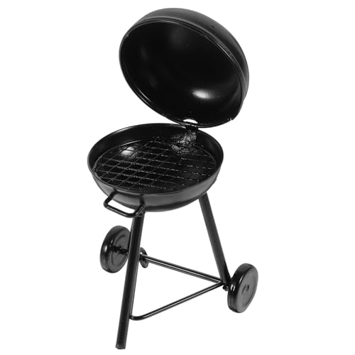 Toddmomy Mini Grillmodell Mini Puppenhaus Miniatur Küchenzubehör Puppen Rollenspiel Miniatur Barbecue Grill Maßstab 112 Kochgrill Mini Kochgeschirrmodell Kleines von Toddmomy