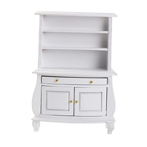 Toddmomy Mini Haus Möbel Miniatur Holzschrank Dekoratives Puppenhaus Zubehör Weiß Langlebig für Sammler Wohnzimmer Küche Toddmomy Mini Haus Möbel Miniatur Holzschrank Dekoratives Puppenhaus Zubehör Weiß Langlebig für Sammler Wohnzimmer Küche von Toddmomy