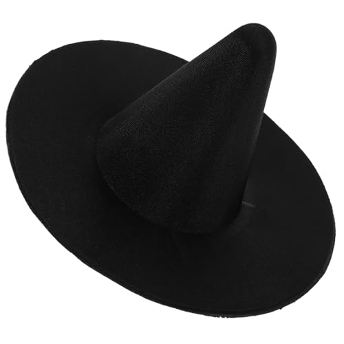 Toddmomy Mini Hexenhut für DIY Bastelprojekte Schwarzer Satin Partyhut für Puppen Haustiere und Halloween Dekoration Hochwertiger Langlebig und Vielseitig Einsetzbar von Toddmomy