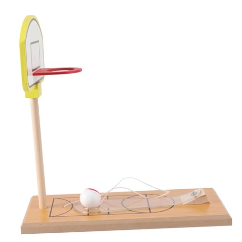 Toddmomy Mini Holz Finger Basketballspiel Tisch Basketballspiel Set Langlebiges Umweltfreundliches Holzmaterial Fördert Hand Auge koordination und Kreativität Eltern Junge Mädchen von Toddmomy