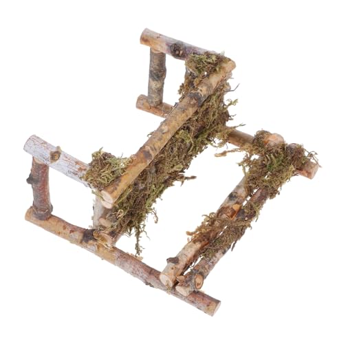 Toddmomy Mini Holzstuhl Ornamente Stühle Bankmöbel Puppenhaus Gartentisch Stuhl Kleiner Puppenstuhl Hocker Miniatur Landschaftsdekoration Landschaftsornamente Puppenhauszubehör von Toddmomy