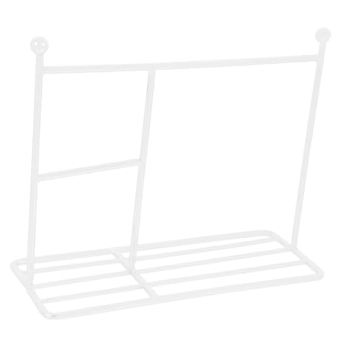 Toddmomy Mini Kleiderständer für Puppenkleidung Robuster Kleiderbügel Organizer Weißer Puppenkleiderständer als Puppenhaus Zubehör für Bjd und Doll Dress Display von Toddmomy