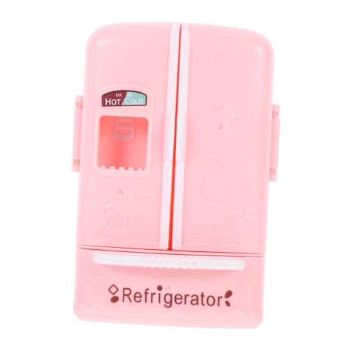 Toddmomy Mini Kühlschrank für Puppenhaus Realistisches Design Kinderfreundlich aus Hochwertigem für Miniaturmöbel und Kreatives von Toddmomy