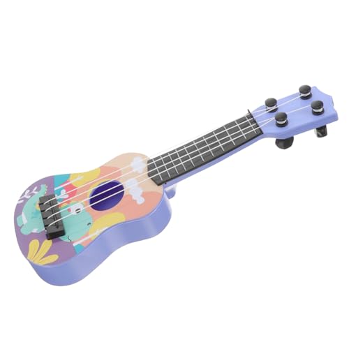 Toddmomy Mini Kunststoff Gitarren für Kleinkinder Realistische Simulation Ukulele Musikinstrument zur Frühen Bildung Zufällige Muster Perfektes von Toddmomy