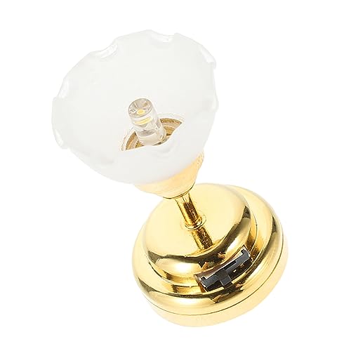 Toddmomy Mini LED Deckenlampe für Puppenhaus Blütenförmige Pendelleuchte aus Dekorative Beleuchtung für Miniaturhäuser Zubehör für Puppenhausliebhaber Farbenfrohe Szenerien von Toddmomy