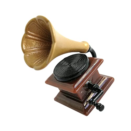 Toddmomy Mini- Miniatur-phonographenmodell Mini-hausphonograph Mini-hausspielzeug Für Mikroszenenverzierung Mini-phonographenmodell Harz Light Brown Toddmomy Mini- Miniatur-phonographenmodell Mini-hausphonograph Mini-hausspielzeug Für Mikroszenenverzierung Mini-phonographenmodell Harz Light Brown von Toddmomy