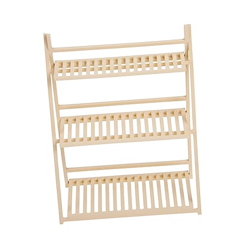 Toddmomy Mini Möbel Modell Puppenmöbel Wohnaccessoires Regal Für Miniaturen Tisch Blumentopfständer Miniatur Hauszubehör Mini Gartenregale Mini Blumenständer Khaki Holz von Toddmomy