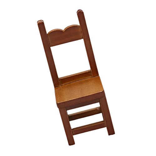Toddmomy Mini-Möbelmodell Mini- Heimdekoration Miniaturmöbel kleines Möbelmodell Mini-Holzstuhl kleines Hauszubehör Miniaturmodell Kleine Hausdekoration Minimöbel aus Holz hölzern von Toddmomy