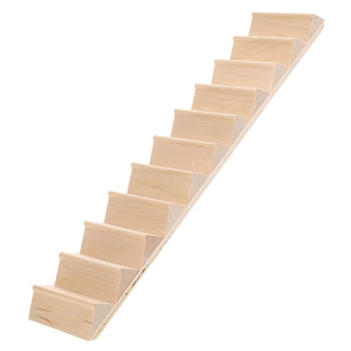 Toddmomy Mini Möbeltreppe Unlackierte treppen selber Machen Modell der Puppenhaustreppe Artikel Möblierung Geländer puppenstuben zubehör treppe rund für puppenhaus mini treppen Bambus Beige von Toddmomy