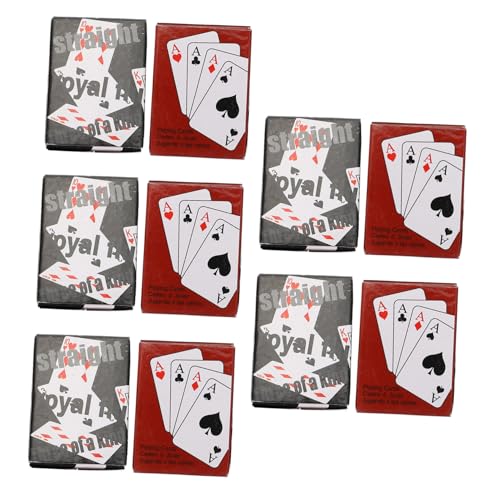 Toddmomy Mini Pokerspielkarten Boxen Rote Schwarze Tragbares Kartenspiel für Partys Reisen und Spaß mit Familie und Freunden für Hand Auge Koordination Toddmomy Mini Pokerspielkarten Boxen Rote Schwarze Tragbares Kartenspiel für Partys Reisen und Spaß mit Familie und Freunden für Hand Auge Koordination von Toddmomy