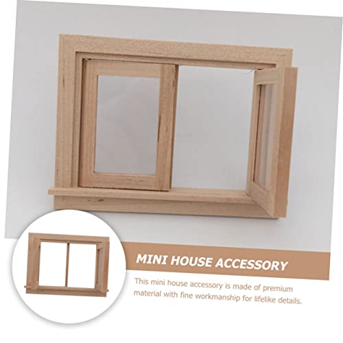 Toddmomy Mini Puppenhaus Fenster aus Holz Langlebiges Kinderzubehör Handgefertigte Miniatur Tür und Fensterdeko Geeignet für DIY Puppenhaus Modelle und Montessori Toddmomy Mini Puppenhaus Fenster aus Holz Langlebiges Kinderzubehör Handgefertigte Miniatur Tür und Fensterdeko Geeignet für DIY Puppenhaus Modelle und Montessori von Toddmomy