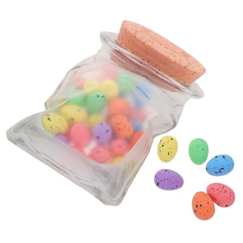 Toddmomy 1tasche Mini-schaumei-Ornamente Für Osterdekoration Handwerkliche Dekorationseier Mit Kleinen Eiern Für Ostertisch-Dekoration Bastelmaterial Für Osterparty-Dekorationen von Toddmomy