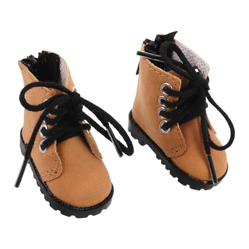 Toddmomy Mini Schuhe Bjd Puppenstiefel Realistische Weiche Mini Doll Boots für Puppenhäuser Sammler und Kreative Dekorationen von Toddmomy