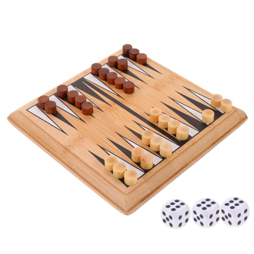 Toddmomy Mini Strategisches Doppeltes aus Bambus Tragbares Brettspiel für Erwachsene Interaktives Lernspielzeug und Koordinierter Denkfähigkeit von Toddmomy