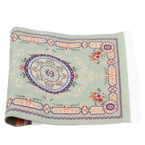 Toddmomy Mini-Teppich klein Miniatur Kindergarten Bereich Teppich Teppich puppenhaus Dekoration fußmatte teppiche Vintage-Teppich Mini-Haushandwerk Mini House Prop Polyester von Toddmomy