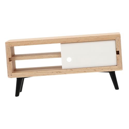 Toddmomy Mini Tv Schrank Modell Realistisches Puppenhaus Zubehör Für Rollenspiele Perfektes Für Exquisite Verarbeitung Und Design von Toddmomy