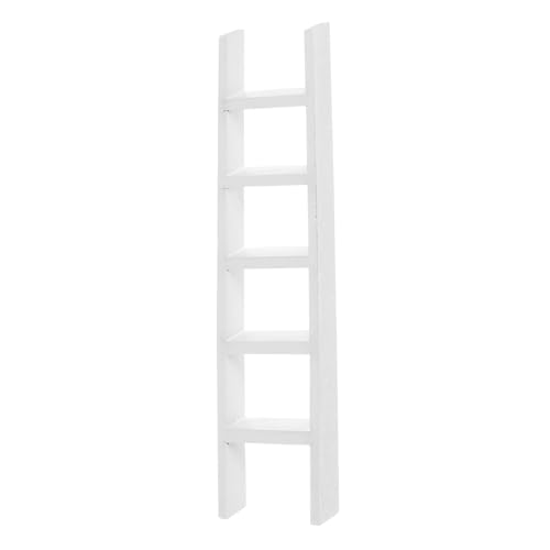 Toddmomy Mini -simulierte Holzleiter Puppenhaustreppe Puppenhausminiaturen Mini-Treppenmodell klein Minileitern zum Basteln Miniaturtreppe Mini-Puppenhausleiter Bambus Weiß von Toddmomy