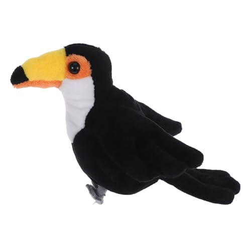 Toddmomy Mini -vogelfingerpuppe Kleinkind Handpuppen Handpuppentier Fingerpuppen Fingertierpuppen Cartoon Animal Plüsch Handpuppe Vogelpuppe Puppenspiel Vogel Handpuppe Black Pp Baumwolle von Toddmomy