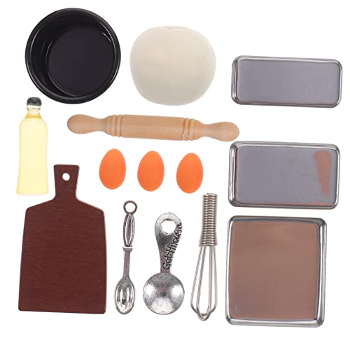 Toddmomy Miniatur Backset für Puppenhaus Realistisches Mini Küchenzubehör Leichtes Miniatur Backgeschirr Bastelset für Detailreiches Mini Backblech und Handmixer Modell für Miniaturküchen Toddmomy Miniatur Backset für Puppenhaus Realistisches Mini Küchenzubehör Leichtes Miniatur Backgeschirr Bastelset für Detailreiches Mini Backblech und Handmixer Modell für Miniaturküchen von Toddmomy