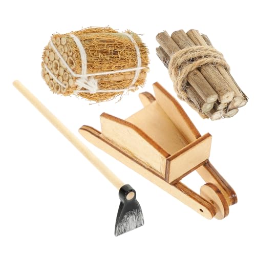 Toddmomy Miniatur Bauernhof Szene Teilig mit Mini Schubkarre Holzscheiten Heuhaufen und Gartenfigur Wetterfestes Puppenhaus Zubehör Detailgetreu und Vielseitig für Winterdeko Toddmomy Miniatur Bauernhof Szene Teilig mit Mini Schubkarre Holzscheiten Heuhaufen und Gartenfigur Wetterfestes Puppenhaus Zubehör Detailgetreu und Vielseitig für Winterdeko von Toddmomy