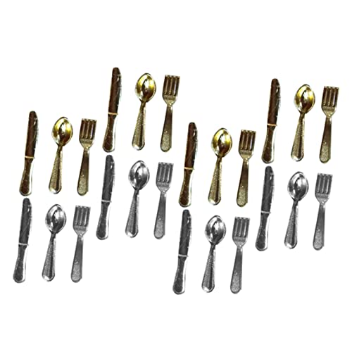 Toddmomy Miniatur Besteck Set Teilig Miniatur Haus Tischgeschirr Gold Silber Sichere Küchenutensilien für Puppenhaus Dekoration und Langlebig und Vielseitig Einsetzbar Toddmomy Miniatur Besteck Set Teilig Miniatur Haus Tischgeschirr Gold Silber Sichere Küchenutensilien für Puppenhaus Dekoration und Langlebig und Vielseitig Einsetzbar von Toddmomy