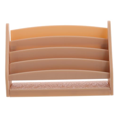 Toddmomy Miniatur Bücherregal Puppenhaus Zubehör Vielseitig für Bücher Magazinhalter Dekoration Detailreich Puppenmöbel Organizer von Toddmomy