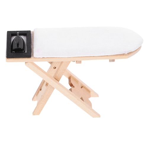 Toddmomy Miniatur Bügelbrett Teiliges Puppenhaus Möbel mit Schwarzem Bügeleisen und Bügeltisch Perfektes für Kreative Rollenspiele Feinmotorik bei Kindern Toddmomy Miniatur Bügelbrett Teiliges Puppenhaus Möbel mit Schwarzem Bügeleisen und Bügeltisch Perfektes für Kreative Rollenspiele Feinmotorik bei Kindern von Toddmomy