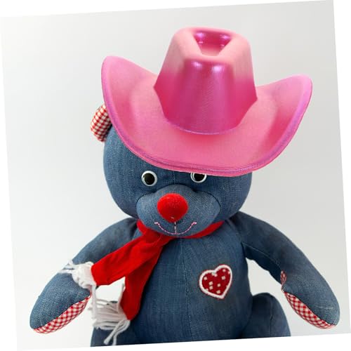 Toddmomy Miniatur Cowboyhut Puppenzubehör Mini Hut für Puppenkleidung Party Dekorationen Leichtes Modisches in Schillerndem Pink Toddmomy Miniatur Cowboyhut Puppenzubehör Mini Hut für Puppenkleidung Party Dekorationen Leichtes Modisches in Schillerndem Pink von Toddmomy