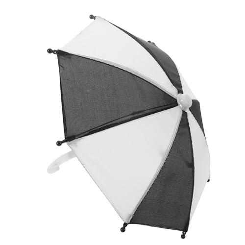 Toddmomy Miniatur Dekorativer Puppen Regenschirm Verstellbar Bunter Mini Schirm für Puppenhauszubehör Vielseitig Einsetzbares Simulation Modell für Spiel und Fotografie von Toddmomy