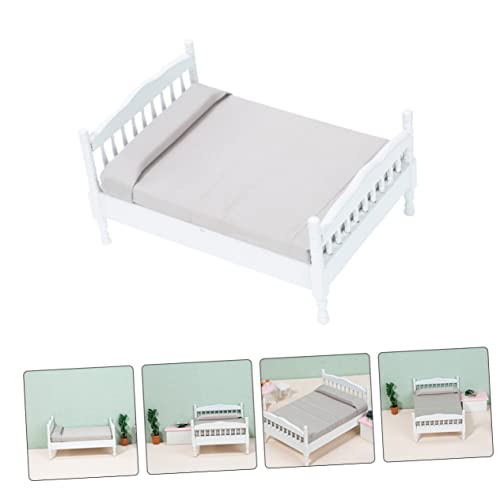 Toddmomy Miniatur Doppelbett Puppenhaus Zubehör Realistische Simulation Spielzeugbett für Puppen Langlebig und Sicher Fördert Kreativität und Fantasie Kinderzimmer Dekoration Toddmomy Miniatur Doppelbett Puppenhaus Zubehör Realistische Simulation Spielzeugbett für Puppen Langlebig und Sicher Fördert Kreativität und Fantasie Kinderzimmer Dekoration von Toddmomy